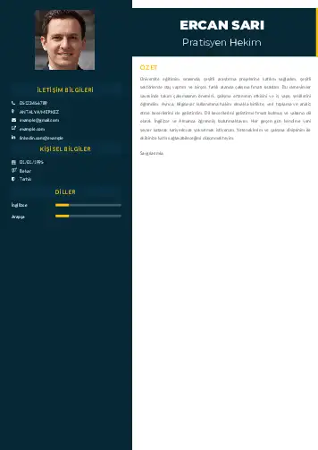 Pratisyen Hekim Cv Örnekleri cv indir